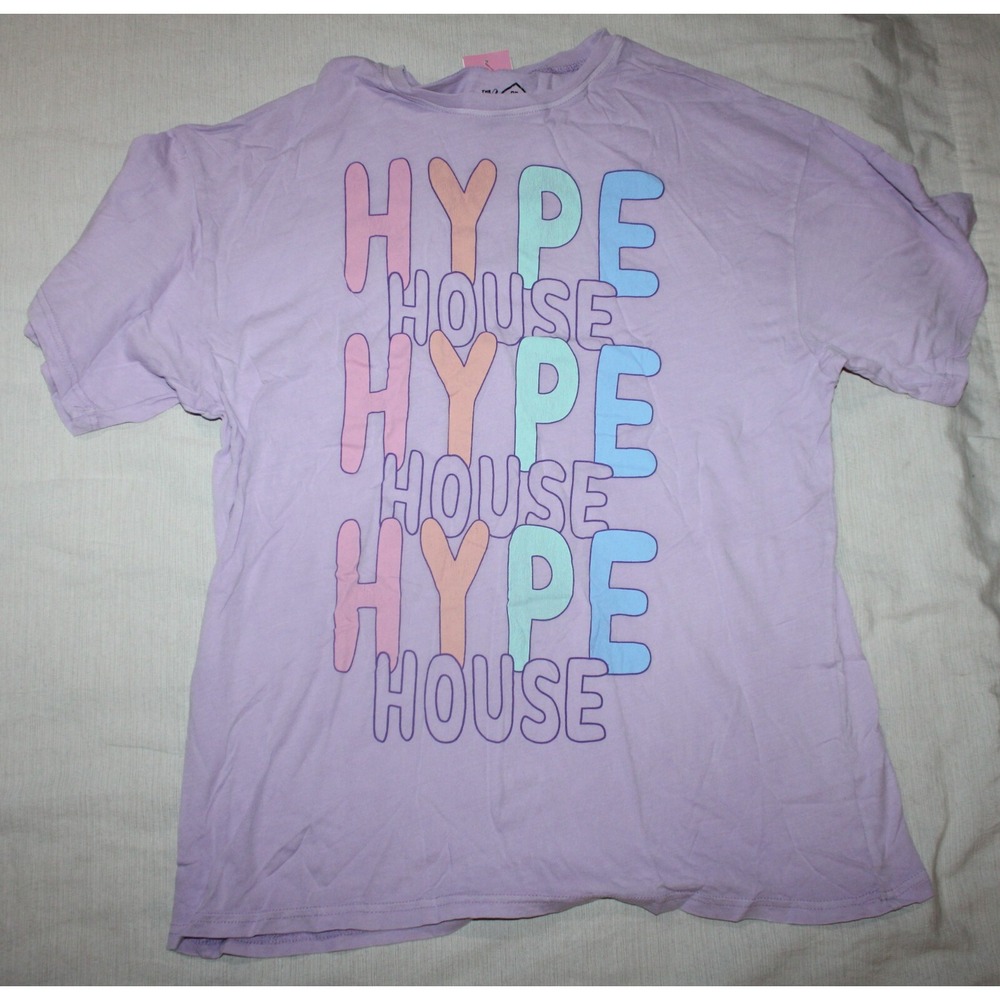 The Hype House Womens X-small Graphic T-Shirt lavender NEW
